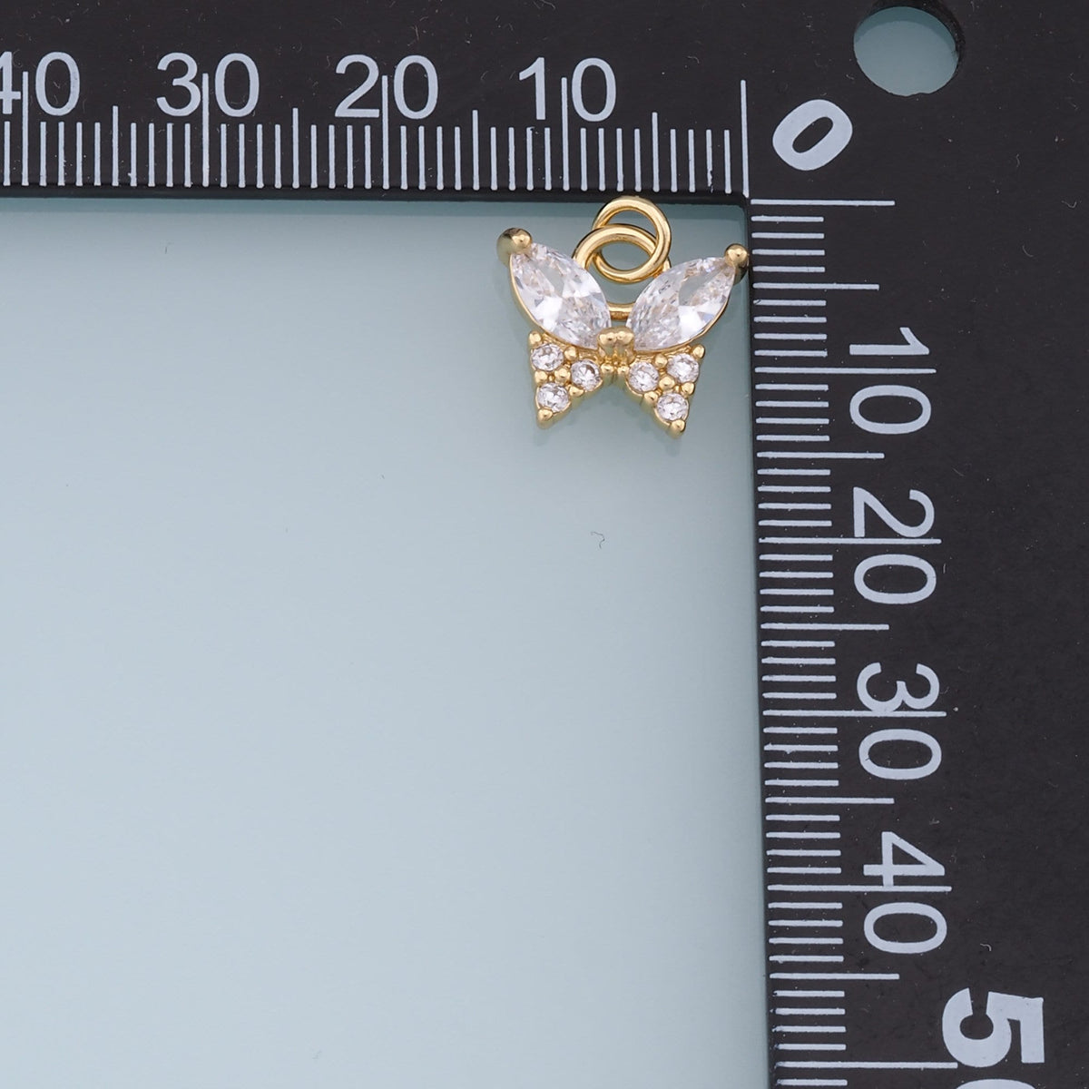 Gold Butterfly Charms,18K Gold Filled Enamel Butterfly Pendant,CZ Micro Pave Butterfly Charm Bracelet Necklace for DIY Jewelr