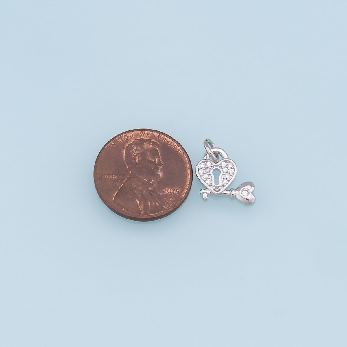 18K Gold Filled Heart Charm Pendant for Jewelry Making