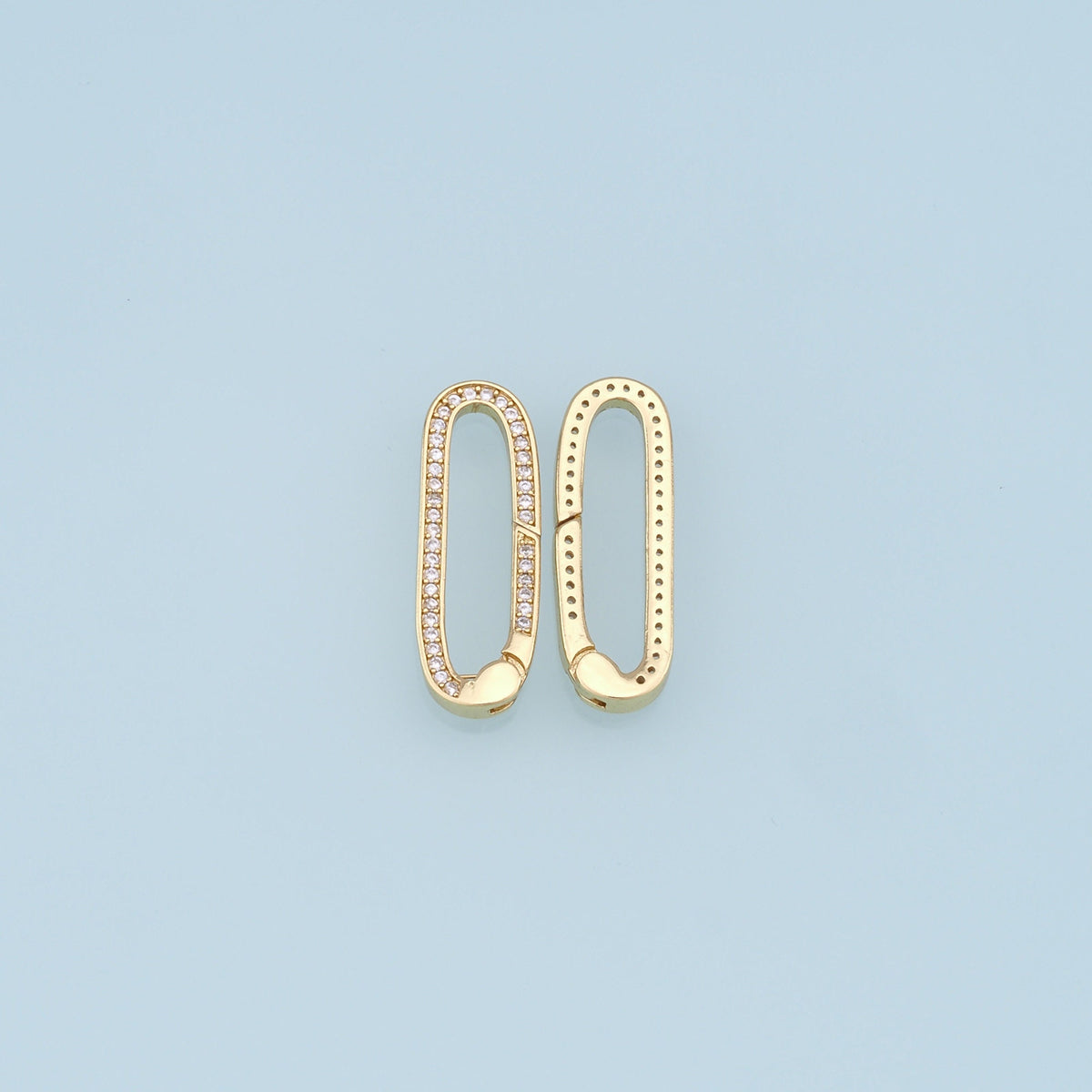 18K Gold Filled Oval Carabiner Clasp,Buckle Clasp,Carabiner Screw Clasp,Turnbuckle,for DIY Jewelry