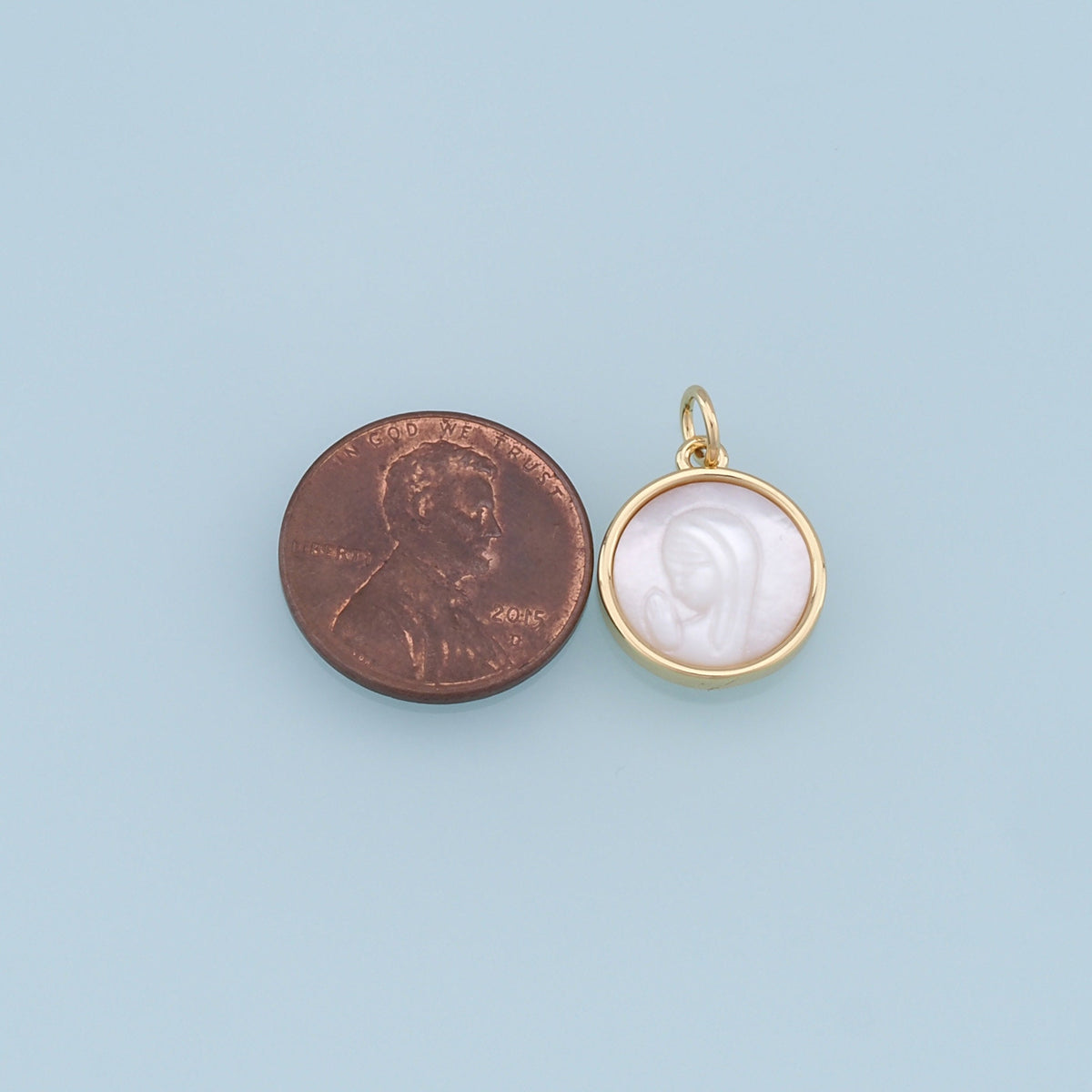 Gold virgin mary Charms,18K Gold Filled Our Lady of Guadalupe Pendant,virgin mary Charm Bracelet Necklace for DIY Jewelry Mak