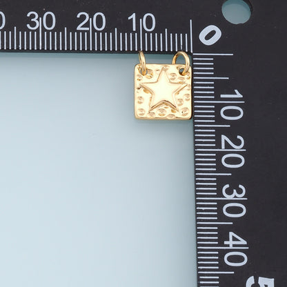 18K Gold Filled Star Charm Pendant for Jewelry Making