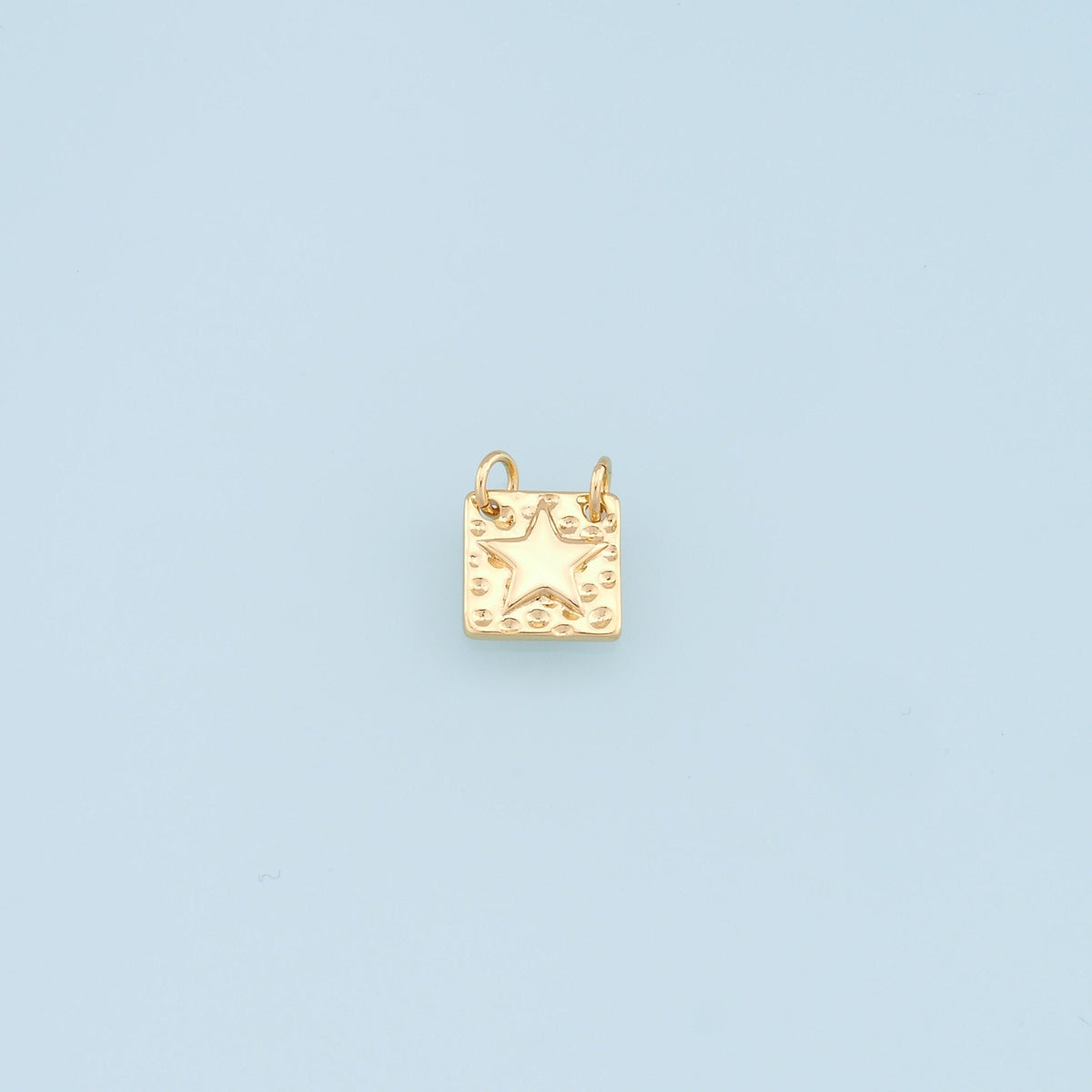 18K Gold Filled Star Charm Pendant for Jewelry Making