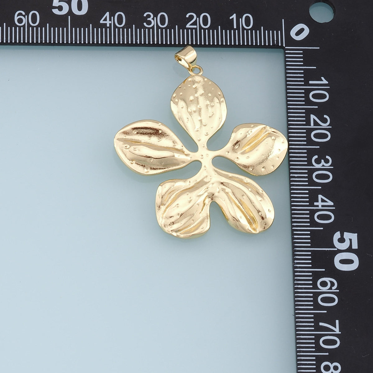 18K Gold Filled Flower Charm Pendant for Jewelry Making