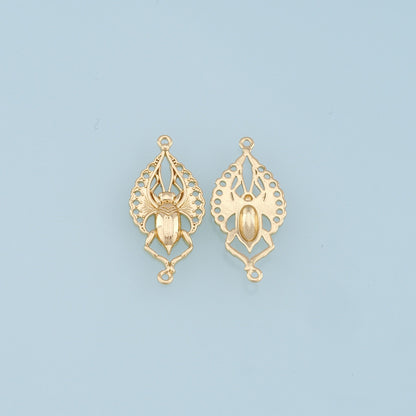 18K Gold Filled Charm Pendant for Jewelry Making