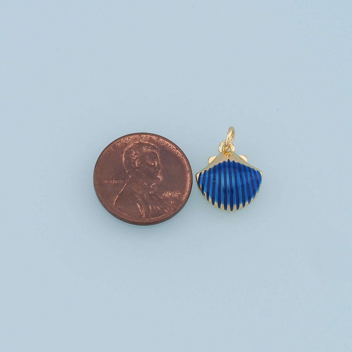 Gold Shell Charms,18K Gold Filled Conch Shell Pendant,Conch Shell Charm Bracelet Necklace for DIY Jewelry Making Supply