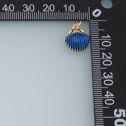 Gold Shell Charms,18K Gold Filled Conch Shell Pendant,Conch Shell Charm Bracelet Necklace for DIY Jewelry Making Supply