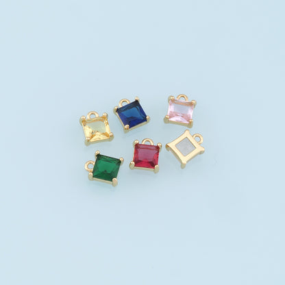 18K Gold Filled Hand CZ Charm Pendant for Jewelry Making