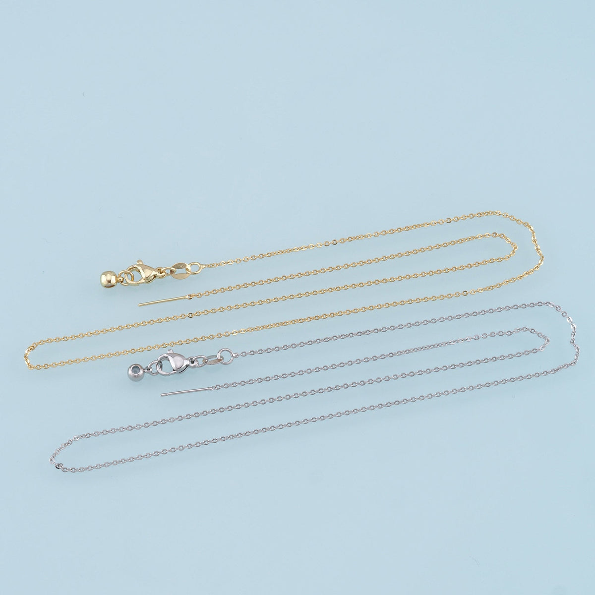 18K Gold Filled Oval Oval Chain 45 cm for Jewelry Making