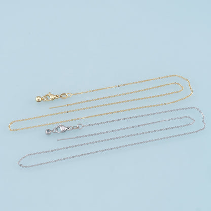 18K Gold Filled Oval Oval Chain 45 cm for Jewelry Making