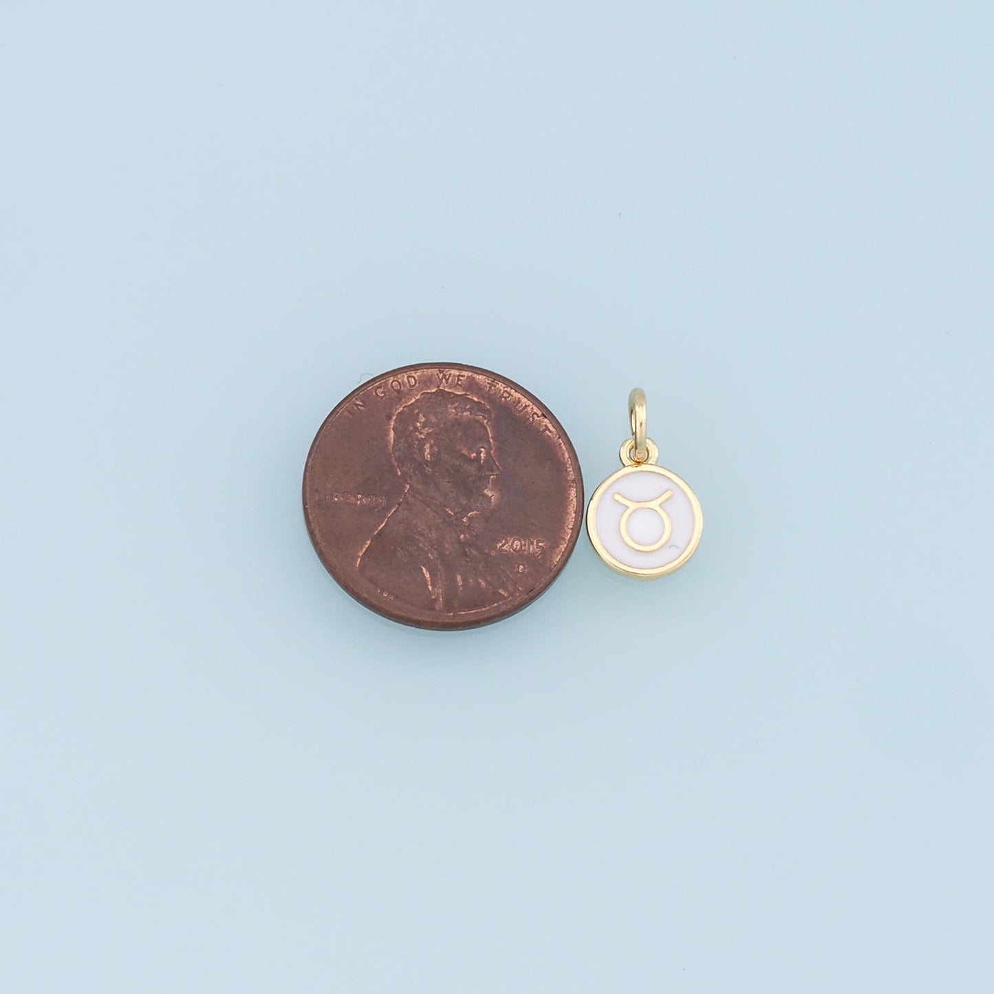 18K Gold Filled Enamel Zodiac Constellation Charms,Zodiac Symbol,White Horoscope Charm,Gold Astrological Zodiac Sign Minimalist Jewelry
