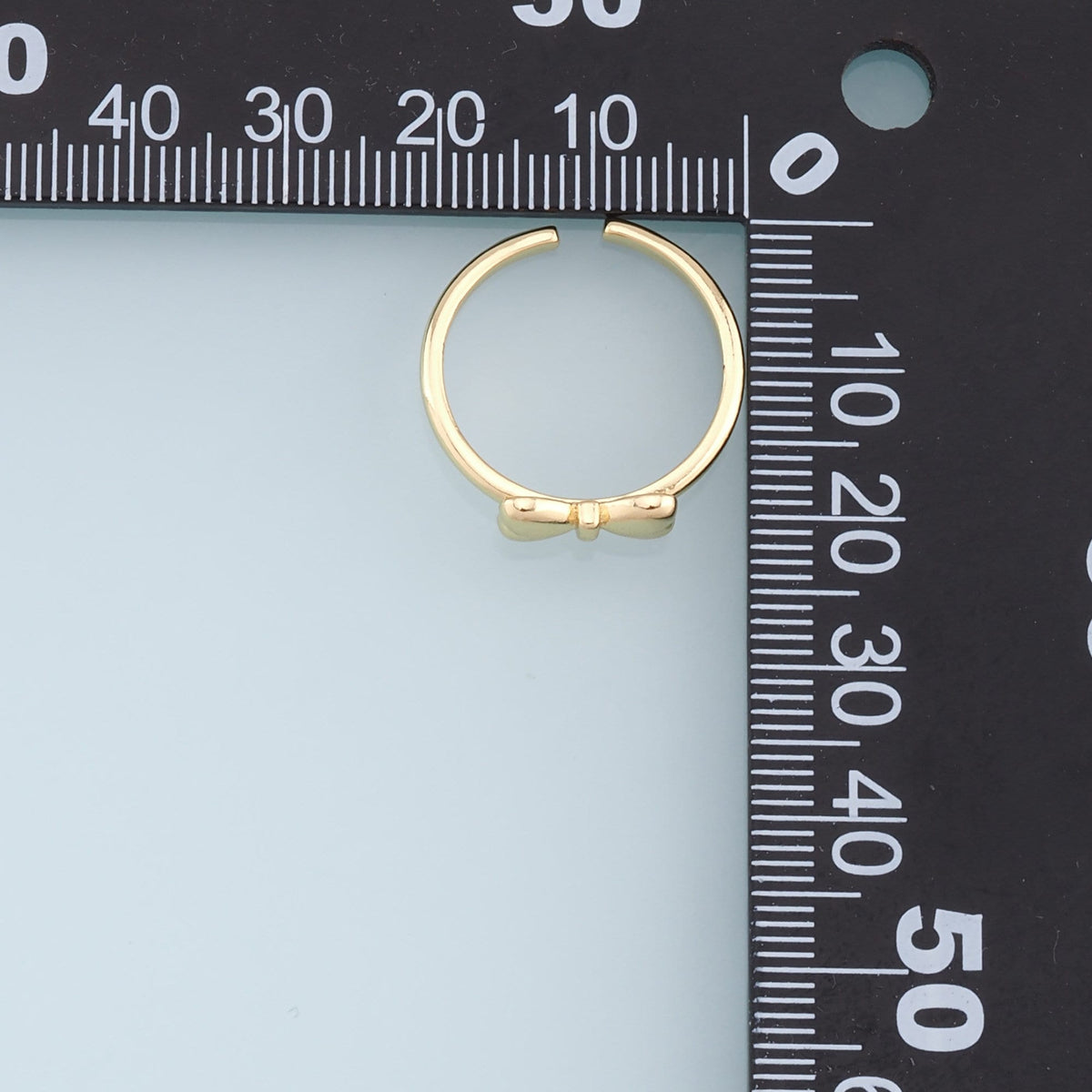 Gold Bow Ring,18K Gold Filled Minimalist Bow Ring,Classic Little Bow jewelry