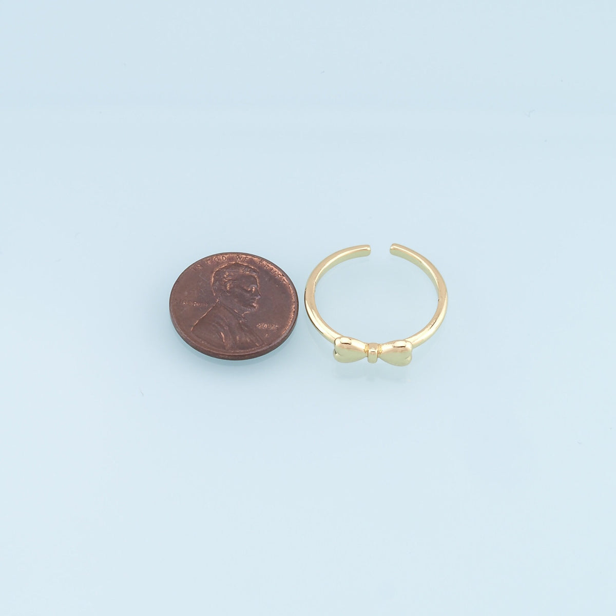 18K Gold Filled Bow Jewelry Component