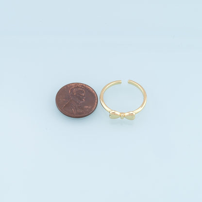18K Gold Filled Bow Jewelry Component