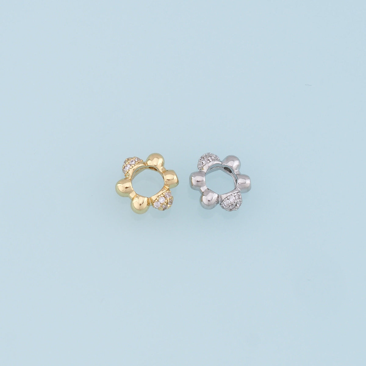 18K Gold Filled Flower Spacer Beads for Jewelry Making