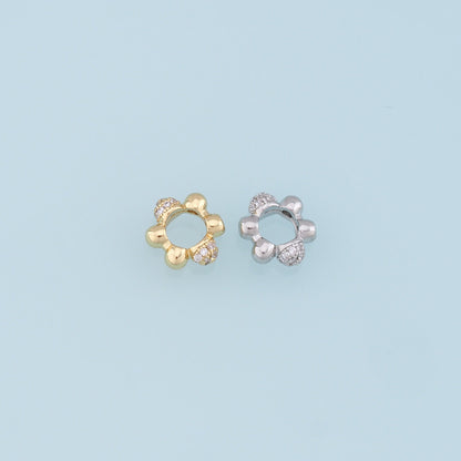 18K Gold Filled Flower Spacer Beads for Jewelry Making