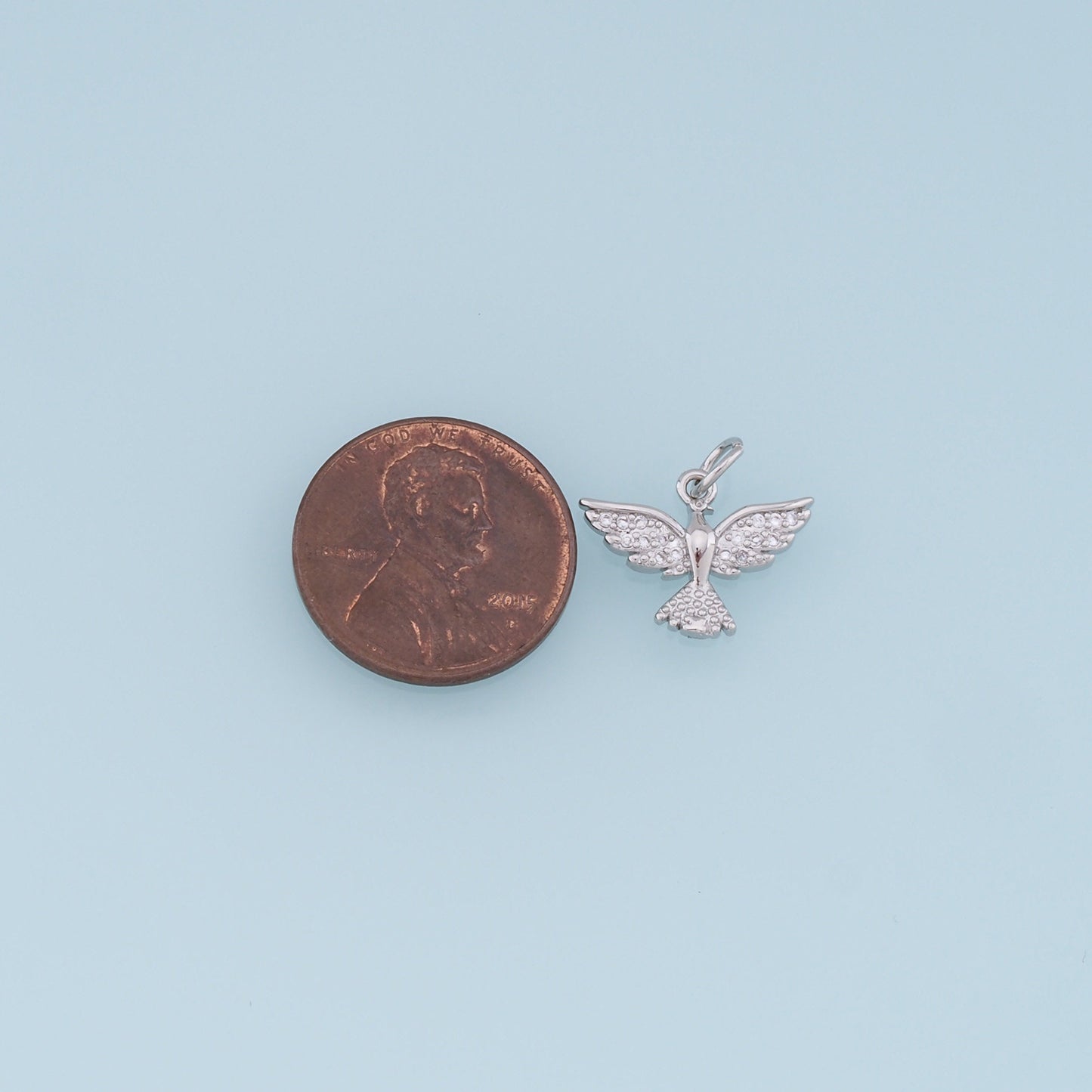 Gold Phoenix Charms,18K Gold Filled Phoenix Pendant,CZ Micro Pave Phoenix Charm Bracelet Necklace for DIY Jewelry Making Supply