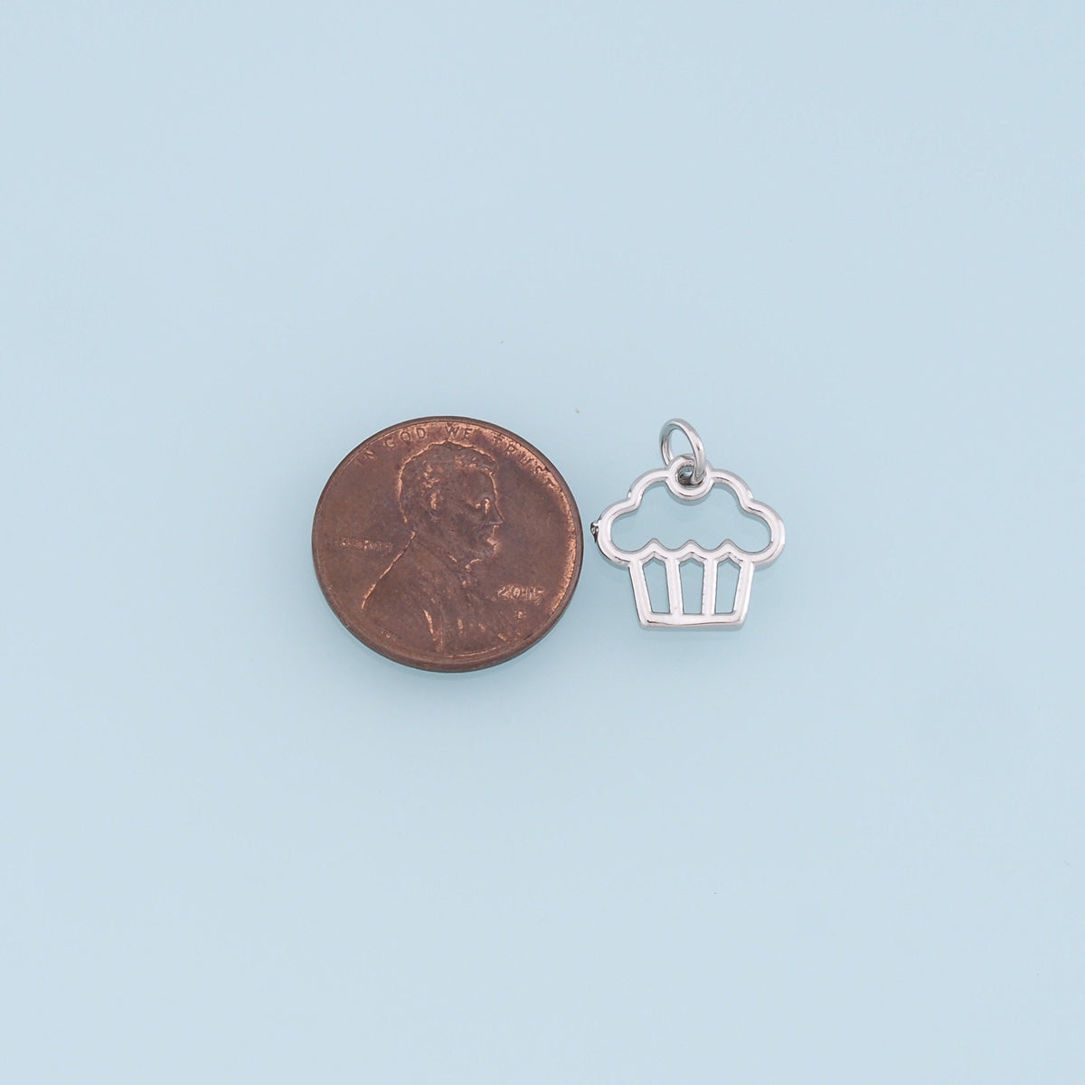 Gold Cake Charms,18K Gold Filled Cake Pendant,Cute Cake Charm Bracelet Necklace for DIY Jewelry Making Supply