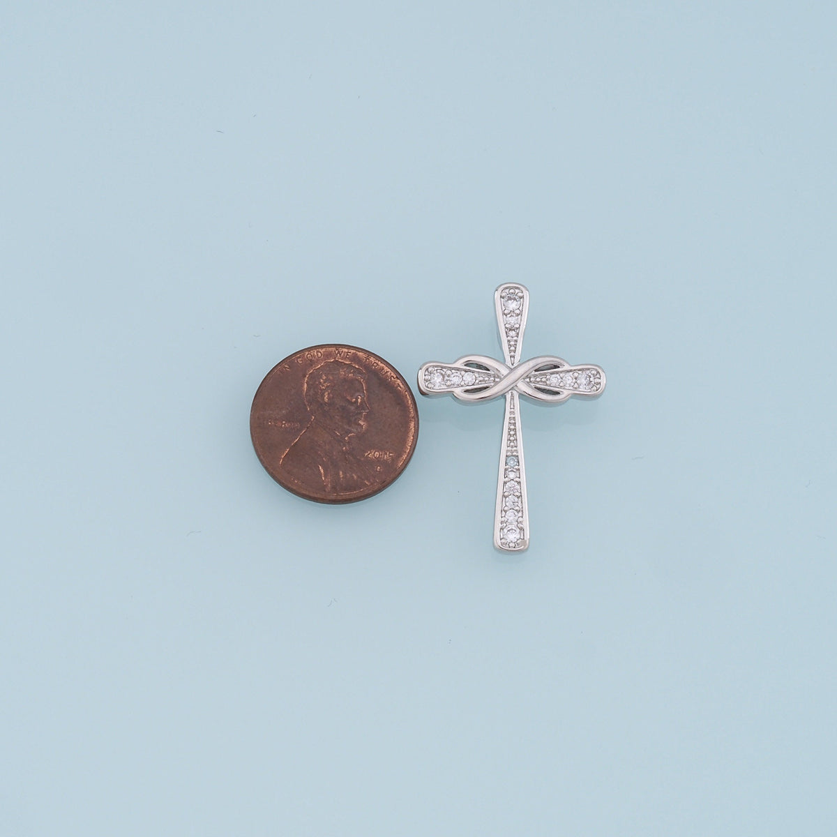 Gold Cross Charms,18K Gold Filled Cross Pendant,Cross Charm Bracelet Necklace for DIY Jewelry Making Supply