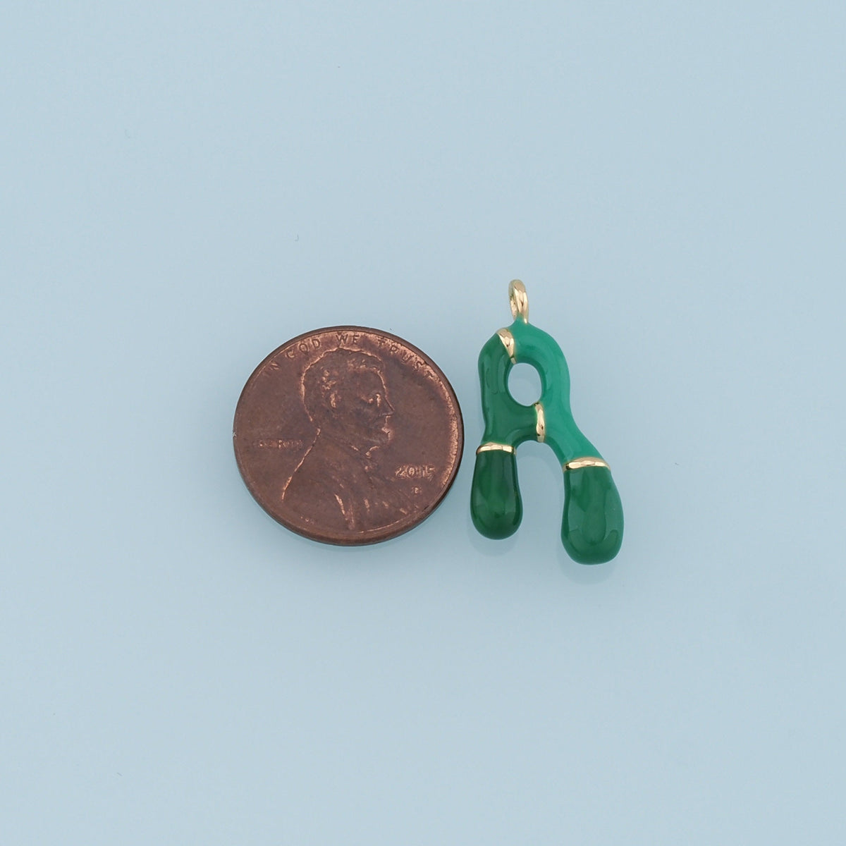 Gold letter Charms,  I