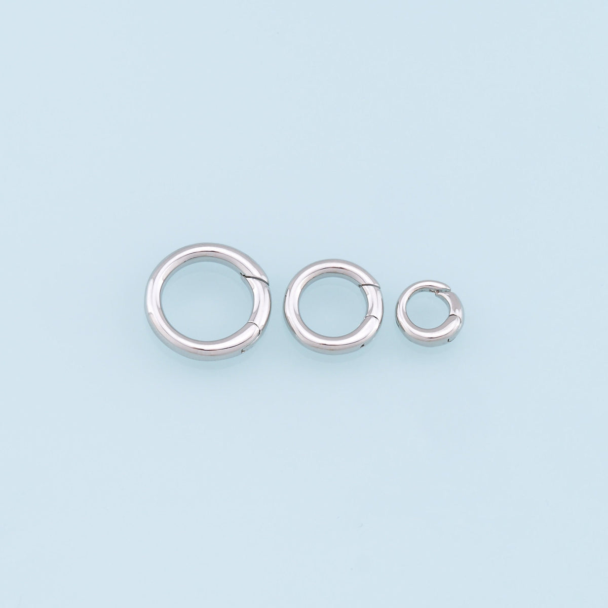 18K Gold Filled Round Clasp 17.5 mm, 14.5 mm for Jewelry Making