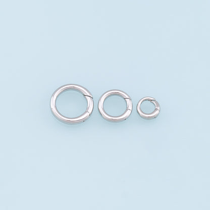 18K Gold Filled Round Clasp 17.5 mm, 14.5 mm for Jewelry Making
