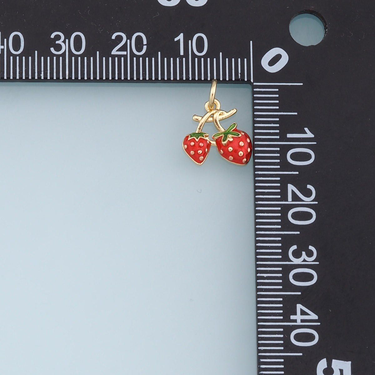 18K Gold Filled Cherry Charm Pendant for Jewelry Making