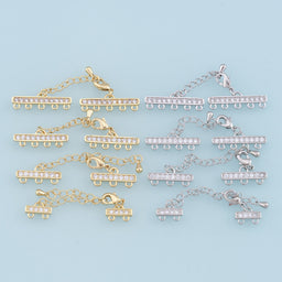 18K Gold Filled Layered Necklace Clasp • Multi Necklace Separator • Detangler Layering Clasp • Untangle Layered Necklaces Det
