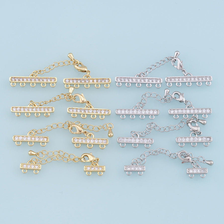 18K Gold Filled Layered Necklace Clasp • Multi Necklace Separator • Detangler Layering Clasp • Untangle Layered Necklaces Det