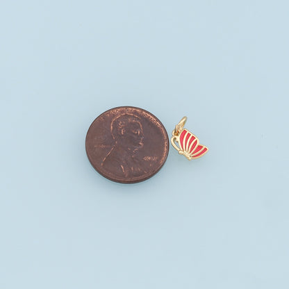 Gold Tiny Cup Charms,18K Gold Filled Enamel Cup Pendant,Cup Charm Bracelet Necklace for DIY Jewelry Making Supply