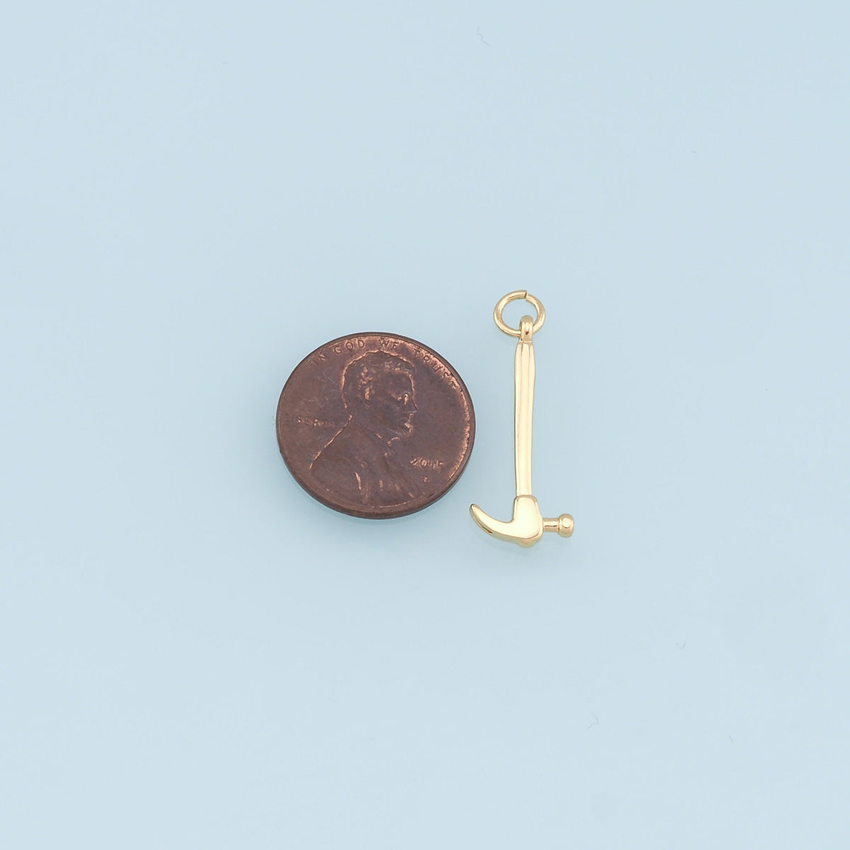 18K Gold Filled Hand Charm Pendant for Jewelry Making