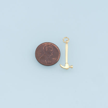 18K Gold Filled Hand Charm Pendant for Jewelry Making