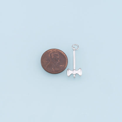 Gold Axe Charms,18K Gold Filled Axe Pendant,Axe Charm Bracelet Necklace for DIY Jewelry Making Supply