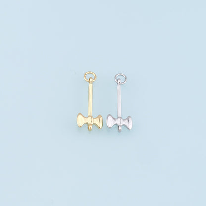 Gold Axe Charms,18K Gold Filled Axe Pendant,Axe Charm Bracelet Necklace for DIY Jewelry Making Supply