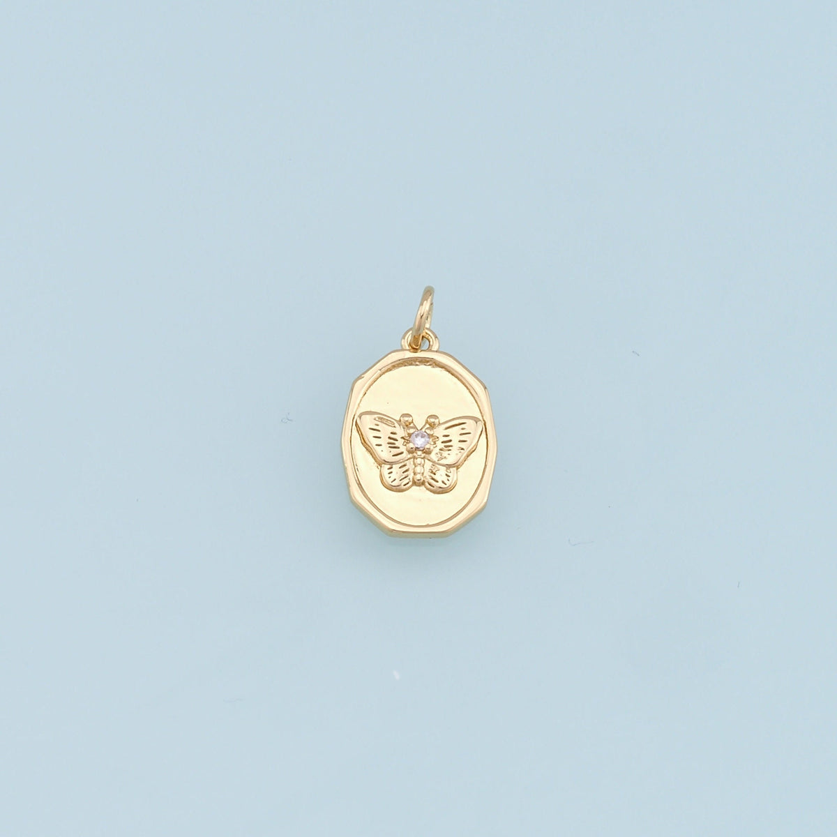 Gold Tiny Butterfly Charms,18K Gold Filled Butterfly Pendant,Butterfly Charm Bracelet Necklace for DIY Jewelry Making Supply