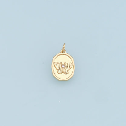 Gold Tiny Butterfly Charms,18K Gold Filled Butterfly Pendant,Butterfly Charm Bracelet Necklace for DIY Jewelry Making Supply
