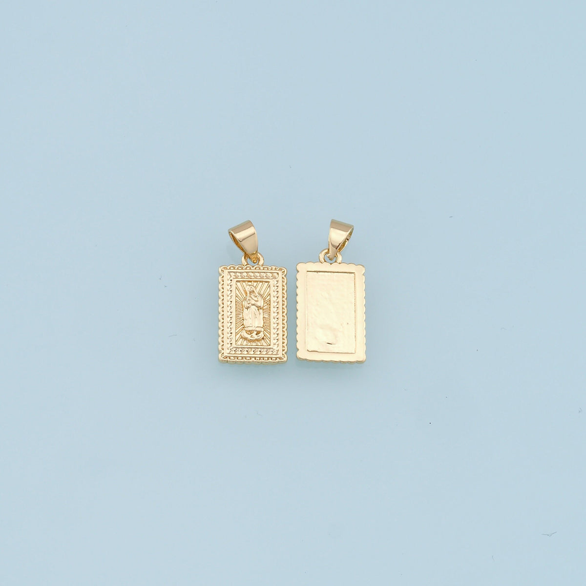 Gold Virgin Mary Charms,18K Gold Filled Virgin Mary Pendant,Virgin Mary Charm Bracelet Necklace for DIY Jewelry Making Supply