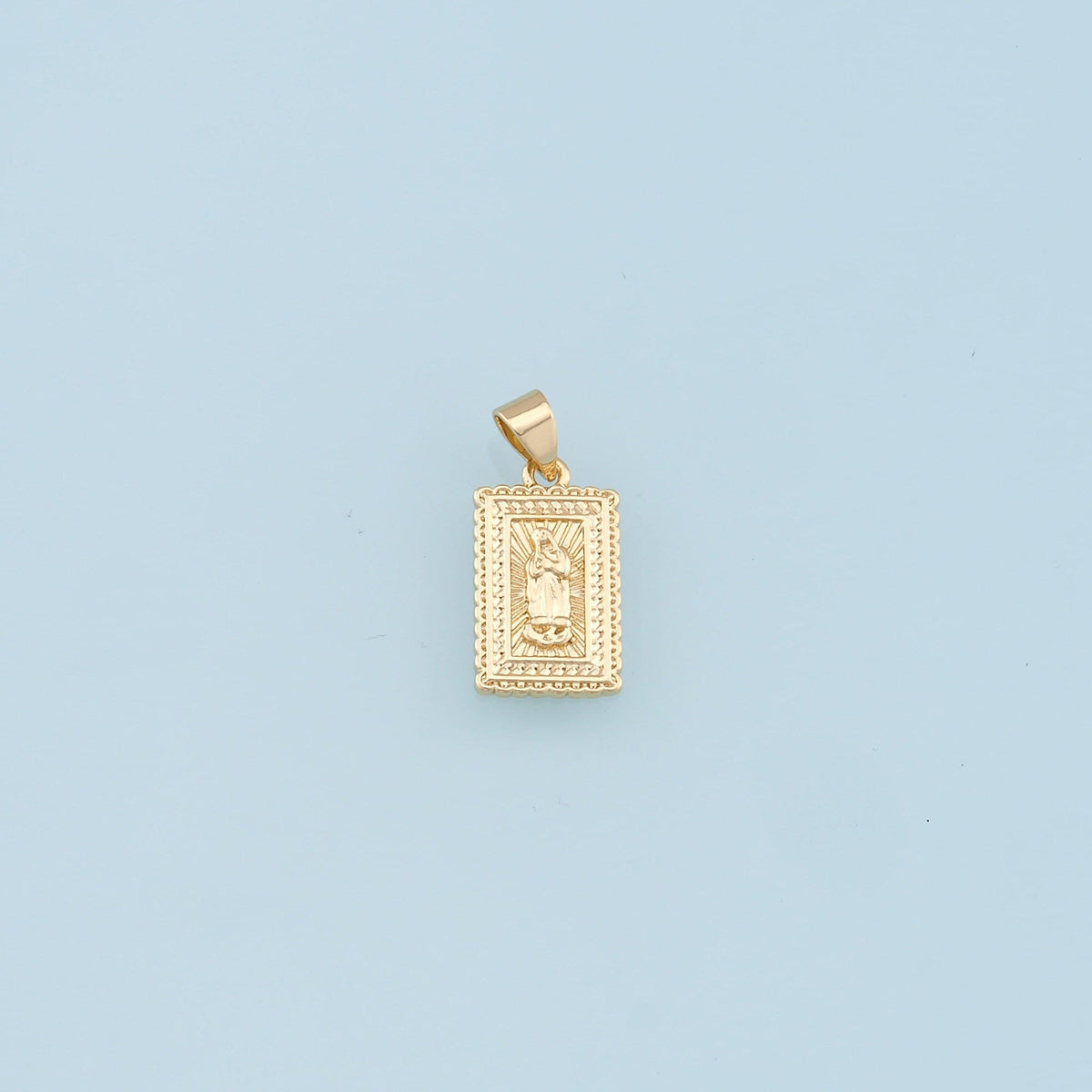 Gold Virgin Mary Charms,18K Gold Filled Virgin Mary Pendant,Virgin Mary Charm Bracelet Necklace for DIY Jewelry Making Supply