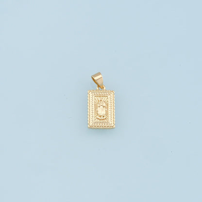 Gold Virgin Mary Charms,18K Gold Filled Virgin Mary Pendant,Virgin Mary Charm Bracelet Necklace for DIY Jewelry Making Supply