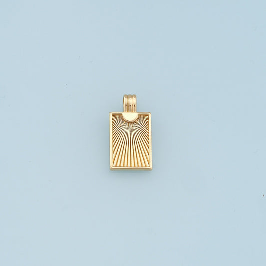 Gold Sun Charms,18K Gold Filled Sun Pendant,Celestial Sun Charm Bracelet Necklace for DIY Jewelry Making Supply
