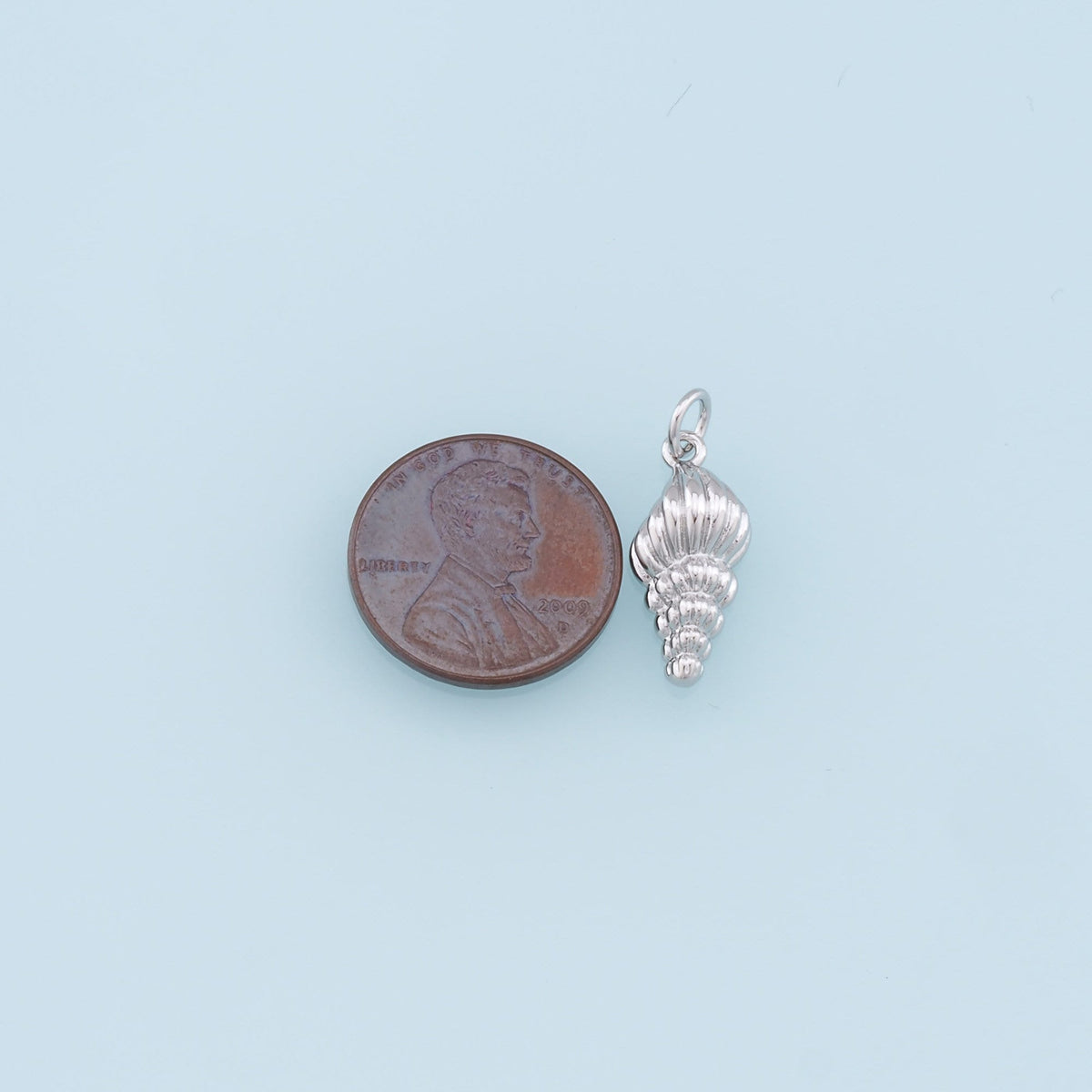 Gold Conch Charms,18K Gold Filled Conch Shell Pendant,Silver Conch Shell Charm Bracelet Necklace for DIY Jewelry Making Suppl