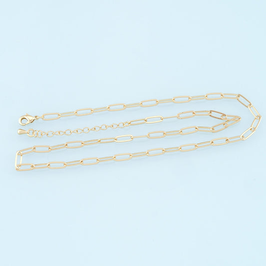 Gold Oval Chain,18K Gold Filled Oval for Necklace Bracelet DIY Jewelry Making Supply