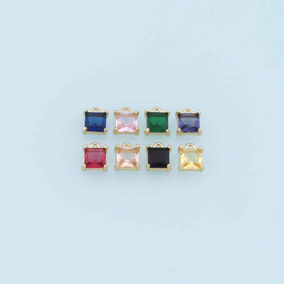 18K Gold Filled Hand CZ Charm Pendant for Jewelry Making