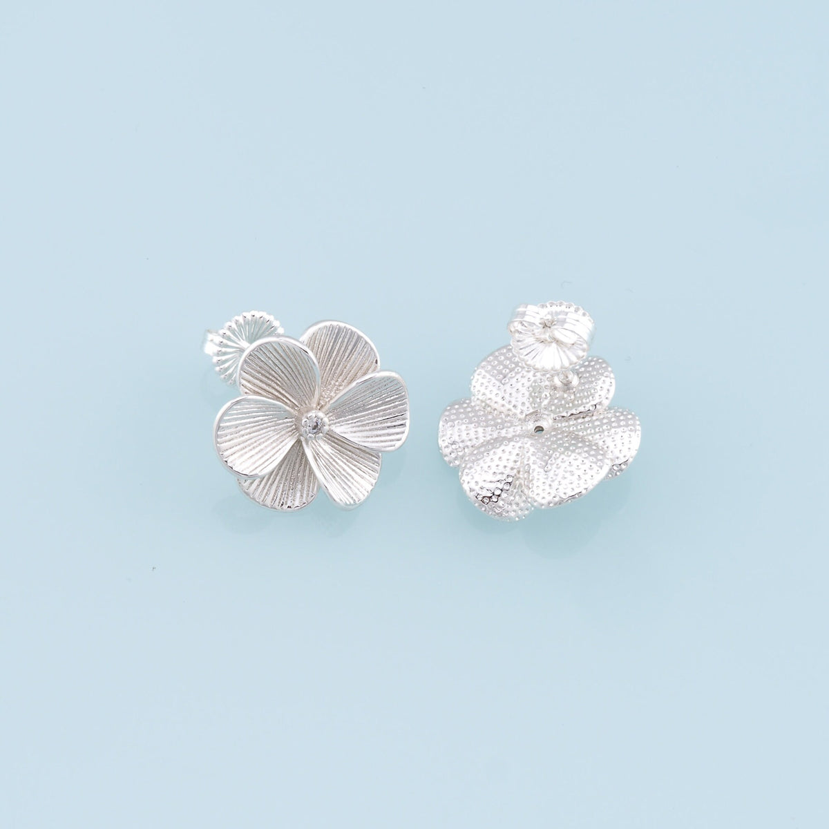1pair 18K Gold Filled Flower Stud Earrings,Gold Earrings,Dainty Hoops Huggie,Gold Huggies Hoop Earrings