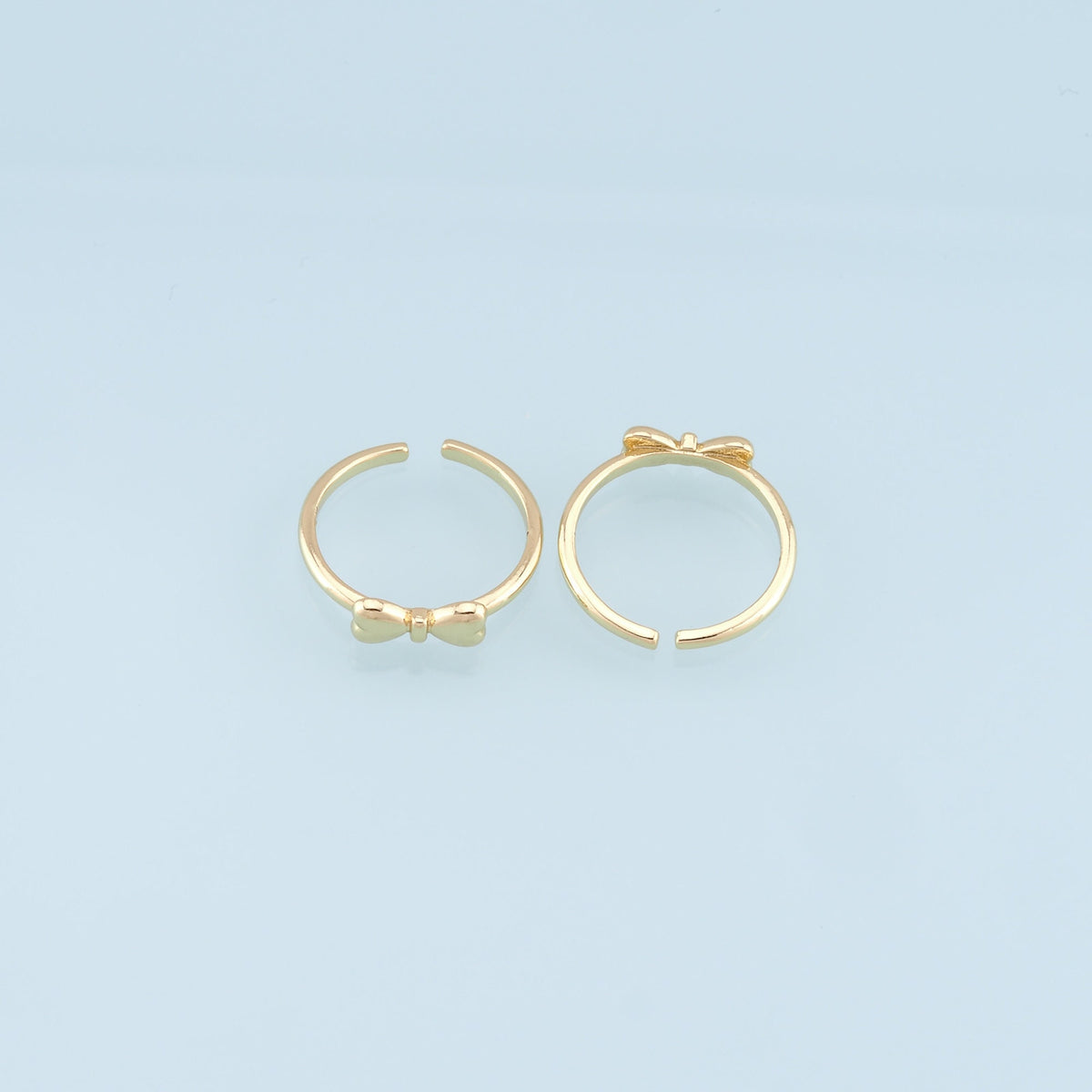 Gold Bow Ring,18K Gold Filled Minimalist Bow Ring,Classic Little Bow jewelry