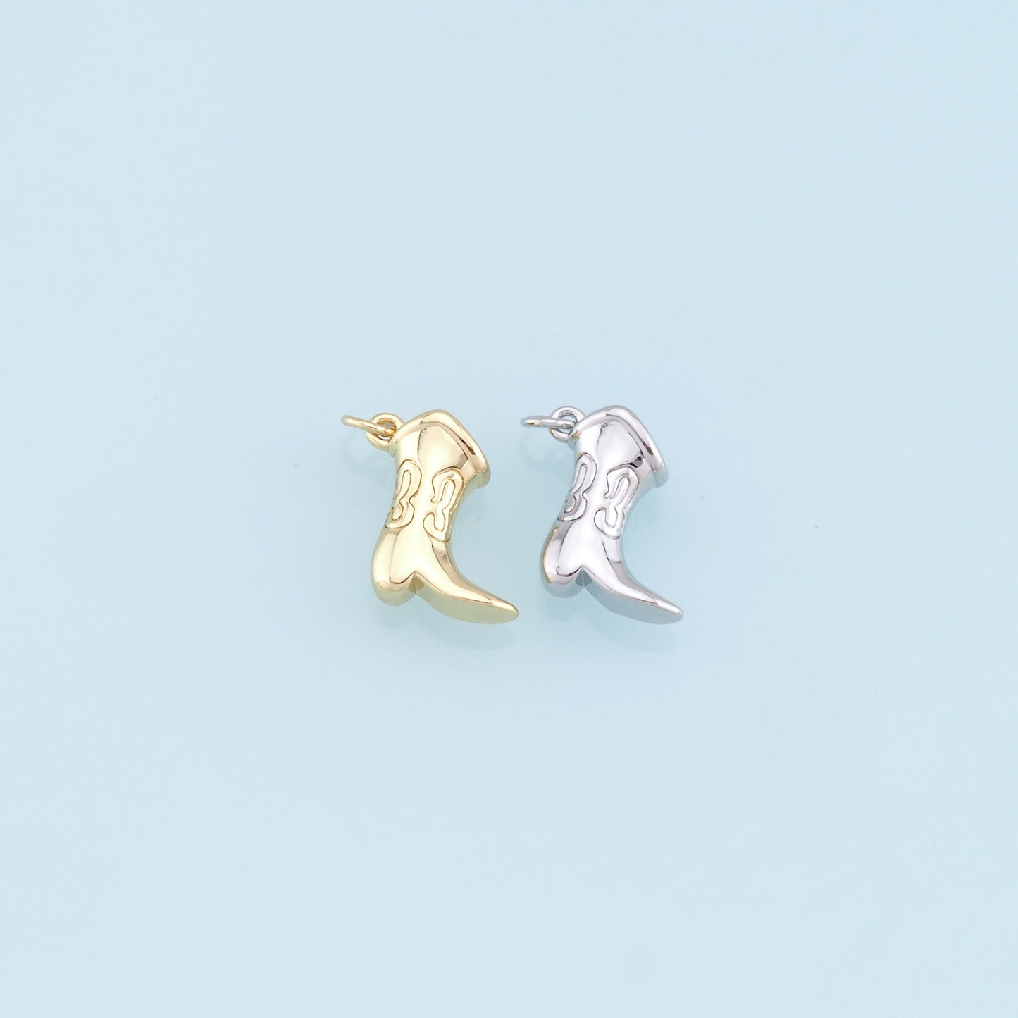 Gold Shoe Charms,18K Gold Filled Shoe Pendant,Cute Shoe Charm Bracelet Necklace for DIY Jewelry Making Supply