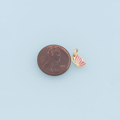 Gold Tiny Cup Charms,18K Gold Filled Enamel Cup Pendant,Cup Charm Bracelet Necklace for DIY Jewelry Making Supply