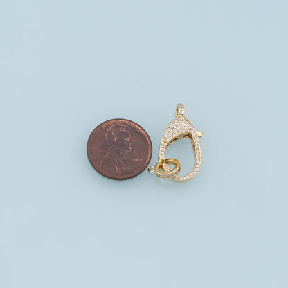 Gold Clasp,18K Gold Filled Lobster Clasp Gold Lobster Claw for DIY Jewelry Finding Necklace Bracelet