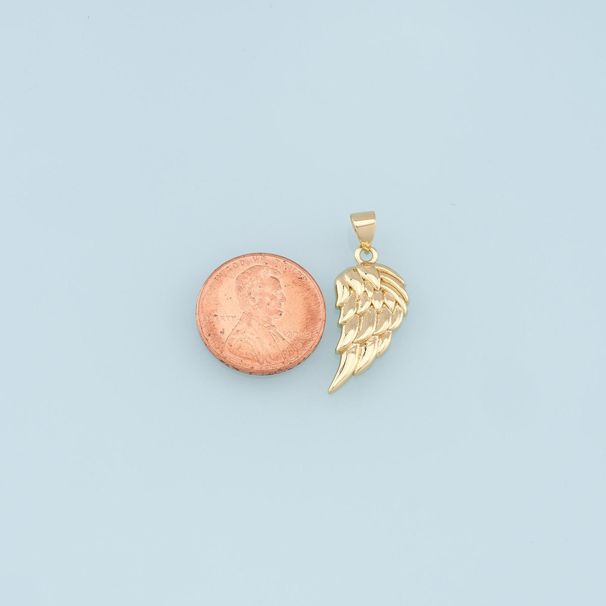 Gold Wings Charms,18K Gold Filled Wings Pendant,Angel Wings Charm Bracelet Necklace for DIY Jewelry Making Supply