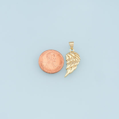 Gold Wings Charms,18K Gold Filled Wings Pendant,Angel Wings Charm Bracelet Necklace for DIY Jewelry Making Supply