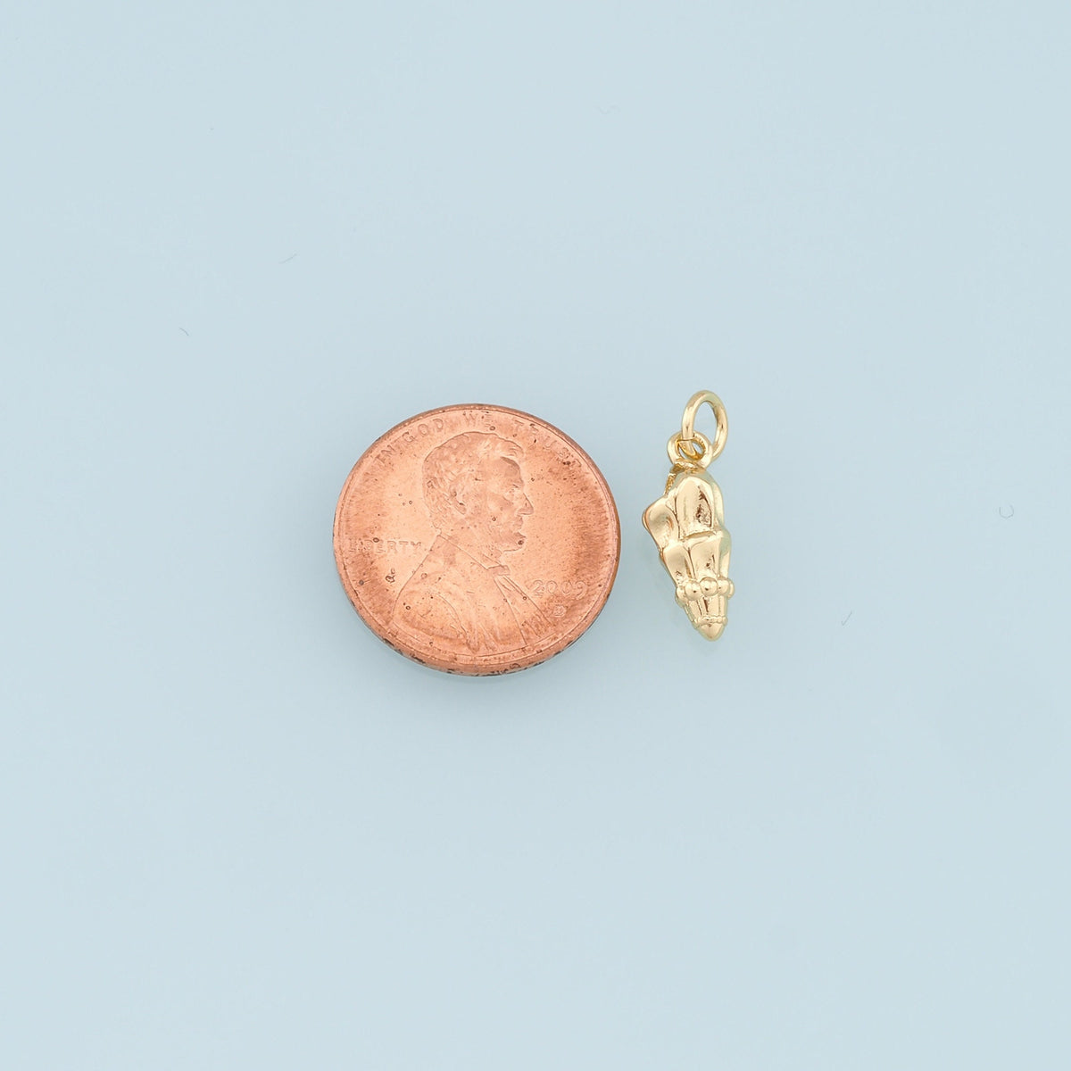 18K Gold Filled Shell Charm Pendant for Jewelry Making